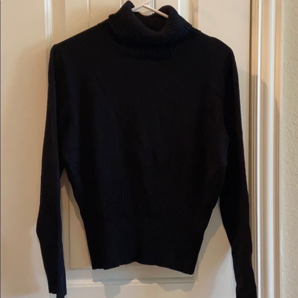 Black turtle neck sweater size large